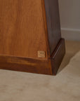 Pair of Vintage Tapered Wooden Pedestal Bedside Tables