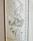 Floor Length Murano Etched Mirror