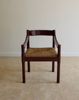 Set of x4 Carimate Carver Chairs in Burgundy