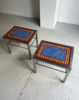 Pair of Mosaic Top Side Tables