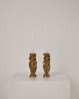 Gilt Metal Candle Holders