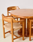 Set of 4 Rainer Daumiller Dining Chairs in Pine and Papercord, 1970s