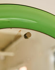 Green Italian Curved Mirror