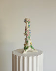 19th Century Porcelain Cherub Candleholder