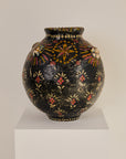 Block Print Floral Pot