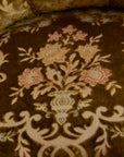 French Vintage Velvet Vanity Stool