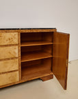 Art Deco Marble Top Sideboard