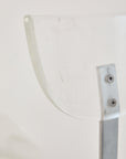 Set of x4 Lucite and Chrome 1980s Postmodern Dining Chairs