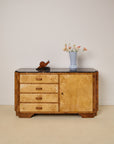 Art Deco Marble Top Sideboard