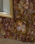 Saddle Oyster Shell Mosaic Mirror