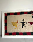 “The Rooster and The Clockbird” Fante Asafo Flag circa 1950