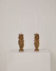 Gilt Metal Candle Holders