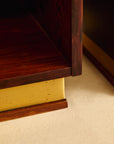 Rosewood and Brass Bedside Tables