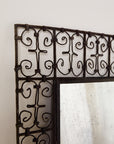 Iron Work Scroll Mirror