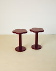 Daisy Side Table Burgundy