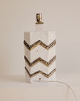 Ceramic Zig Zag Table Lamp