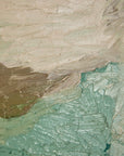 Thick Icy Toned Abstract Oil on Canvas