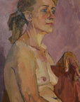 Nude Oil Painting Lilacs