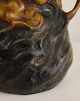 Art Nouveau Bronze Nude Vase. By Lucien Charles Edouard Alliot, 1924