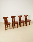 Set of x4 Dining Chairs By Mario Marengo For Mobilgirgi