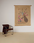 Vintage Chinese Silk Peacock Tapestry