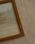 Vintage Japanese Hand-Embroidered Silk Landscape Art – Framed Set of 6