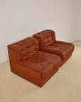Patchwork Leather Lounge Chair by DeSede 1970s