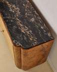 Art Deco Marble Top Sideboard