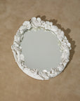 Handmade Ceramic Bird and Flower Detail Mirror