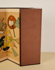 Japanese Four Panel Screen Panting With Fans