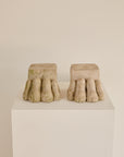 Decorative Pair of Carved Stone Lions Paws