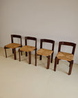 Set of x4 Dining Chairs by Giovanni Michelucci (1891 - 1990)