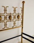 Italian Queen Size Bed in Brass