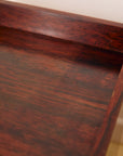 Rosewood and Brass Bedside Tables