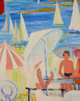 “La Plage un Jour De Fête” by Huguette Ginet Lasnier