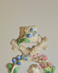 19th Century Porcelain Cherub Candleholder