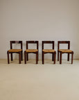 Set of x4 Dining Chairs by Giovanni Michelucci (1891 - 1990)