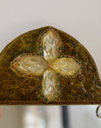 Art Nouveau Style Flower and Gem Mirror
