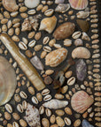 Framed Mosaic Shell Wall Display