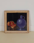 Blue Vase and Pomegranate Painting