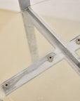 Single Lucite and Chrome 1980s Postmodern Dining Chair