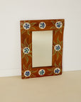 Ceramic and Wood Mirror