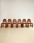Brutalist dining chairs by Wasa Möbel (set of 6), 1970s