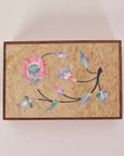 Wooden Box with Inlaid Mother of Pearl Detail