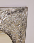 Hammered Tin Mantle Mirror