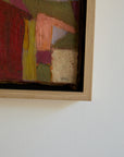 Mid-Century Abstract Expressionist Oil Painting – École de Paris, 1956