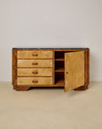 Art Deco Marble Top Sideboard