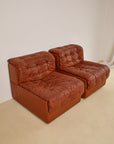 Patchwork Leather Lounge Chair by DeSede 1970s
