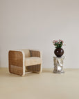 Small Crushed Chrome Plinth