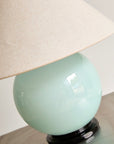 Vintage French Modernist Opaline Glass Table Lamp Attributed to Jacques Adnet (c. 1940s)